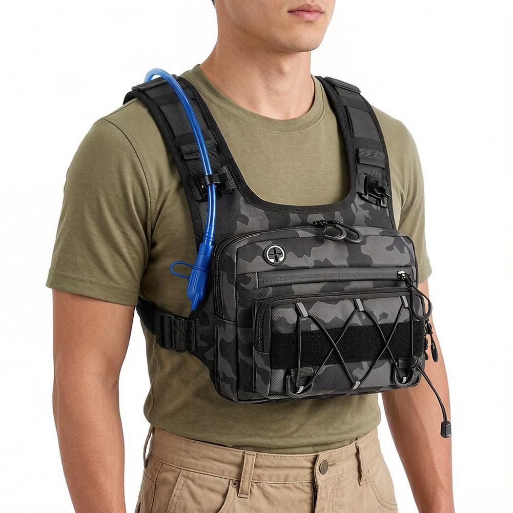 Hydration Vest - เสื้อกั๊กใส่น้ำสำหรับวิ่ง ปั่นจักรยาน เดินป่า แข่งจักรยาน มาราธอน กระเป๋าเป้สะพายหลังกันน้ำ