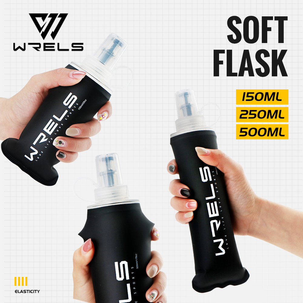 Hydration Vest - ขวดน้ำแบบนิ่ม WRELS TPU น้ำหนักเบา พับได้ ปราศจากสาร