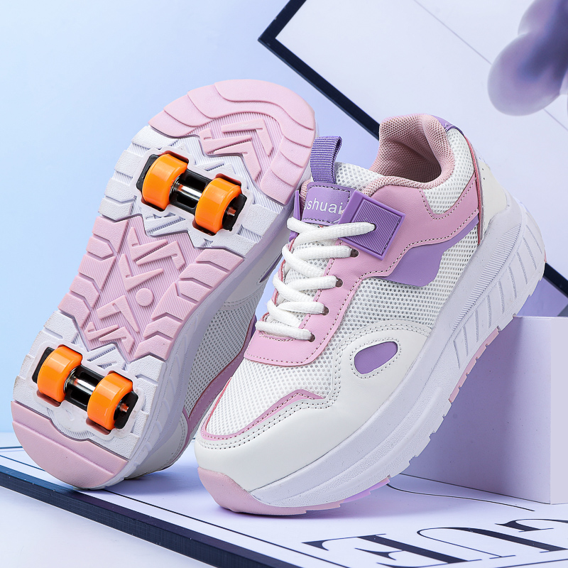 รองเท้าสเก็ตสำหรับเด็ก 4 ล้อ ร - Running Shoes Women บทวิจารณ์และราคา