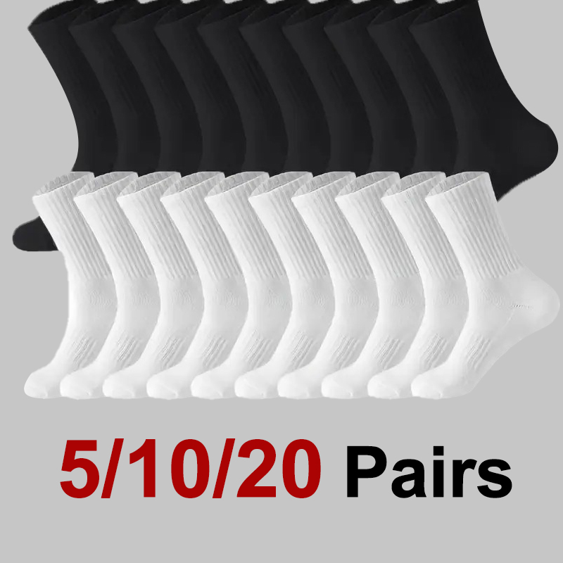5/10/20 คู่ถุงเท้าผู้ชายสีทึบค - Sports Socks บทวิจารณ์และราคา